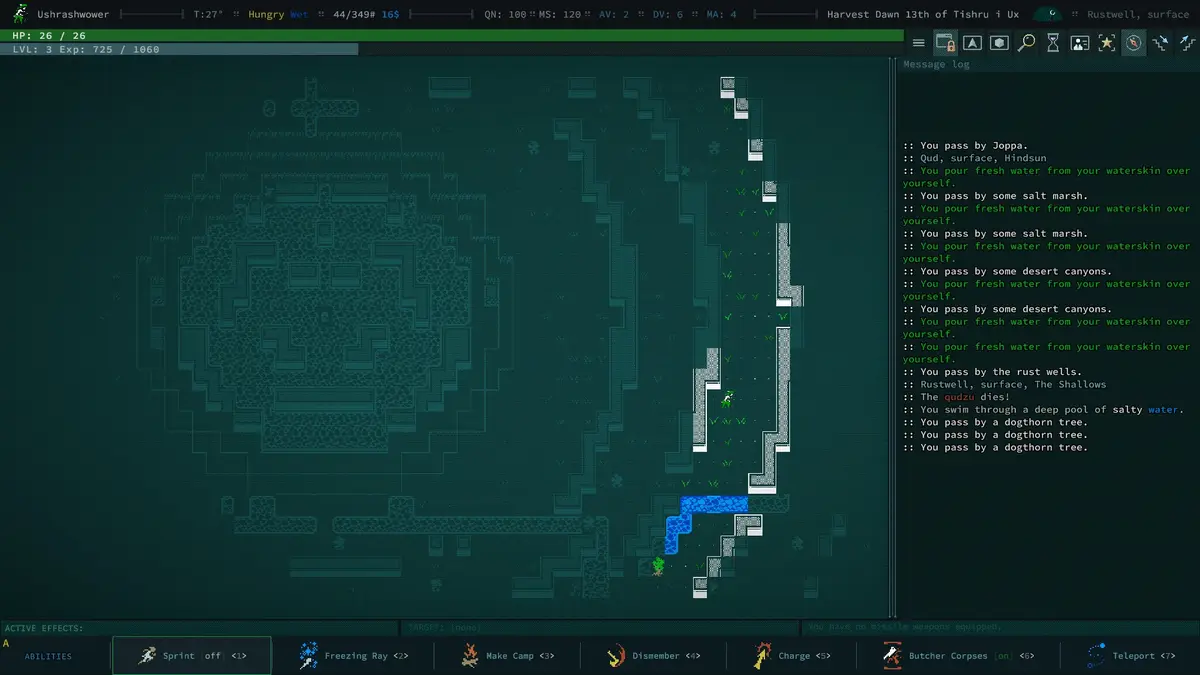 Caves of Qud – путешествие в экзотический мир минимализма №3